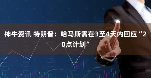 神牛资讯 特朗普：哈马斯需在3至4天内回应“20点计划”