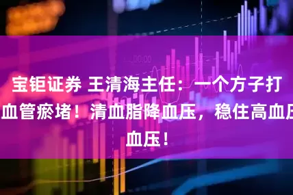 宝钜证券 王清海主任：一个方子打通血管瘀堵！清血脂降血压，稳住高血压！